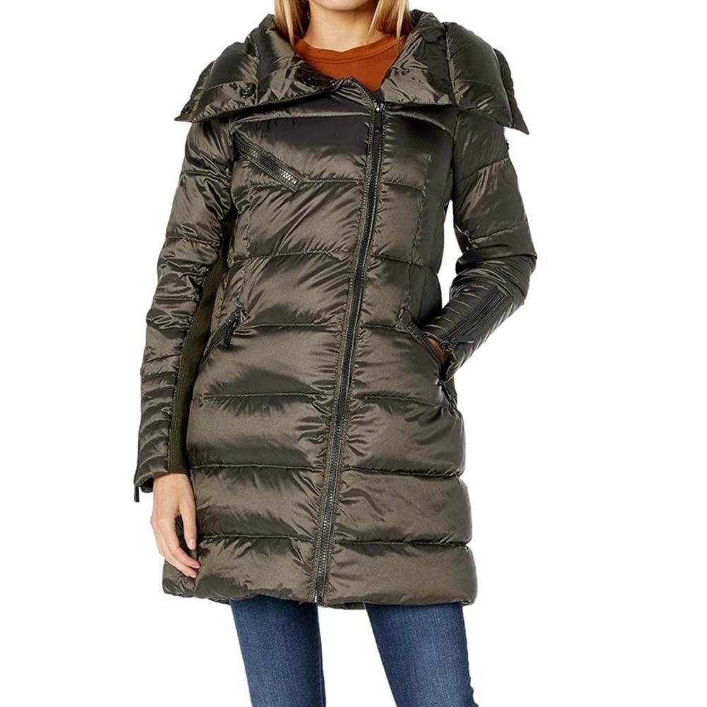BCBGMAXAZRIA Women's Puffer with Strom Cuff - XS
